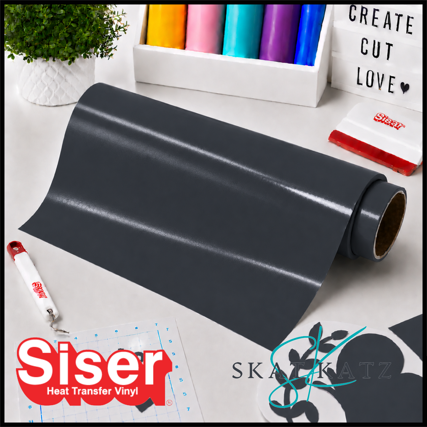 Siser PS EXTRA Heat Transfer Vinyl - Anthracite