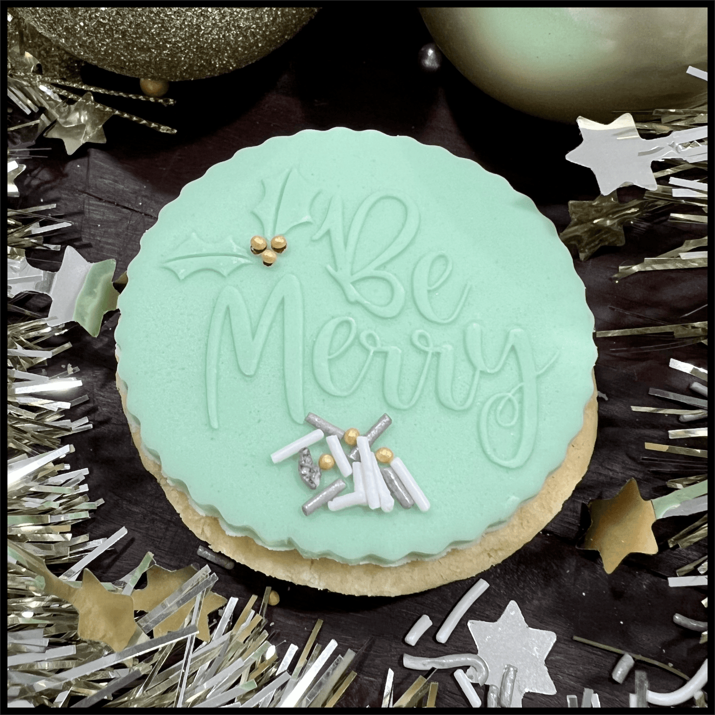 Fondant/Cookie Embosser - Be Merry