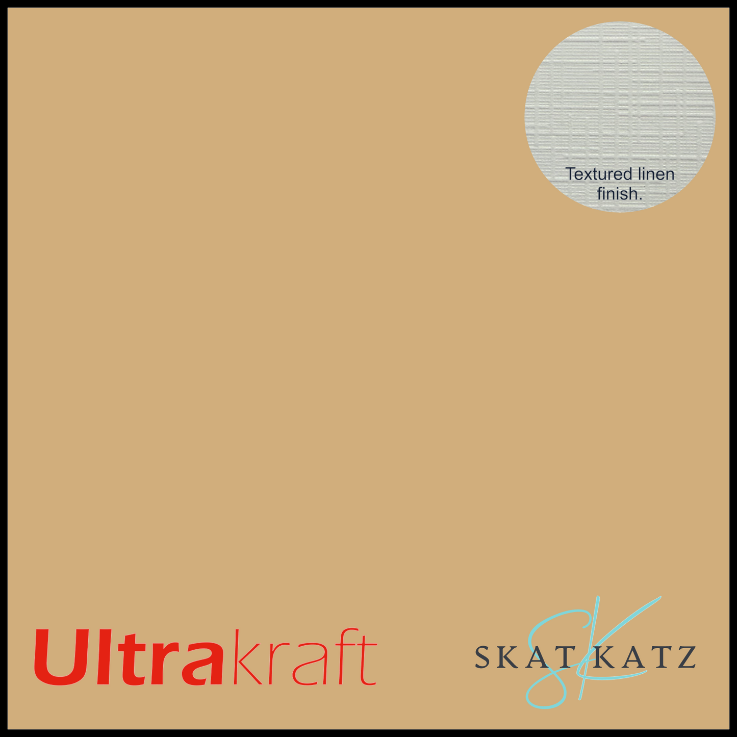 UltraKraft Premium Linen Textured Card Stock - Biscuit