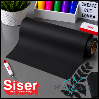 SISER EasyWeed® Heat Transfer Vinyl – BLACK MATTE