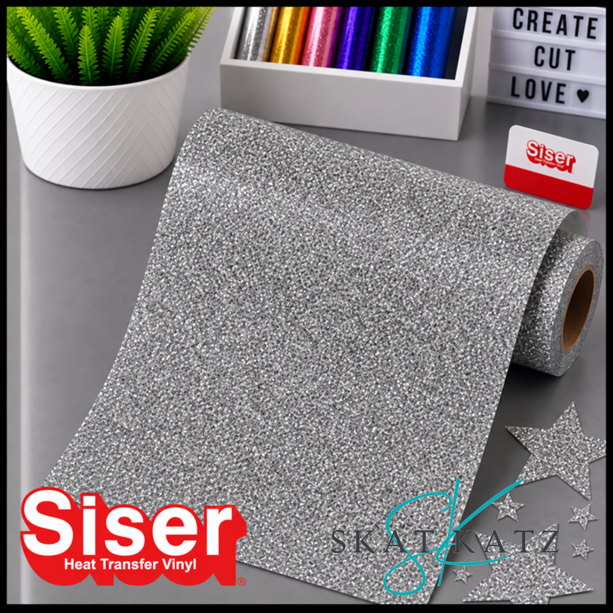 Siser® Heat Transfer Vinyl - Sparkle™ Midnight Black