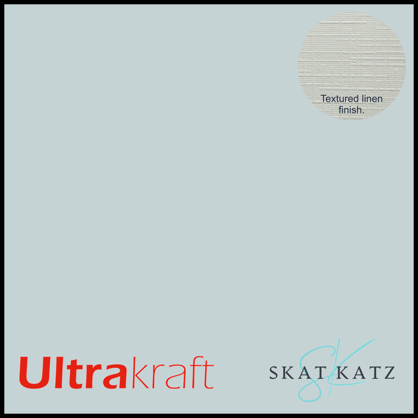 UltraKraft Premium Linen Textured Card Stock - Blue Haze