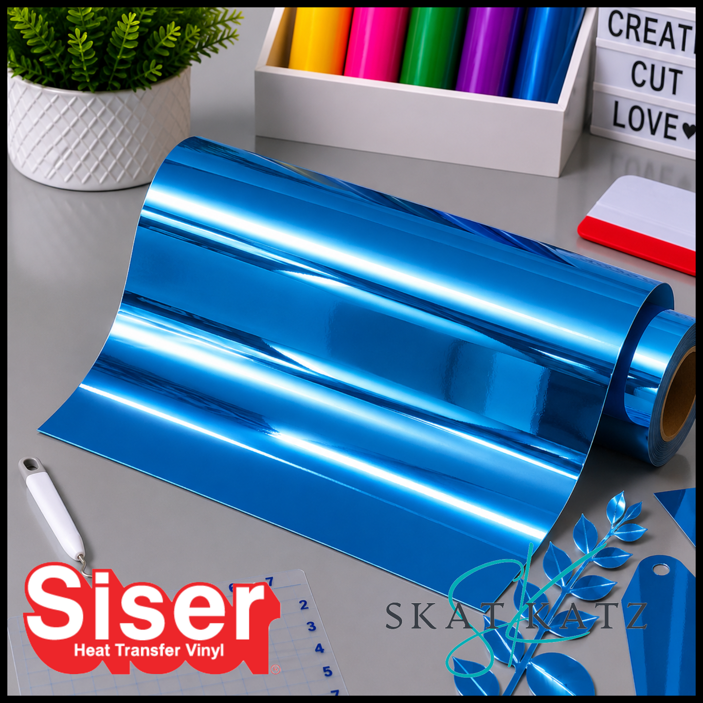 Siser Heat Transfer Vinyl - Metal Blue