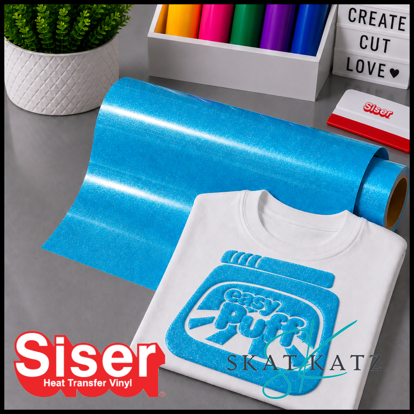 Siser® Easy Puff Glitter - Blue Raspberry