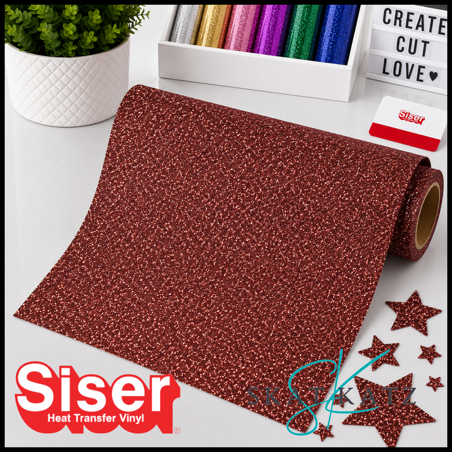 SISER® GLITTER Heat Transfer Vinyl - BRONZE