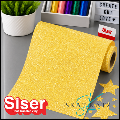 Siser® Heat Transfer Vinyl - Sparkle™ Buttercup Yellow