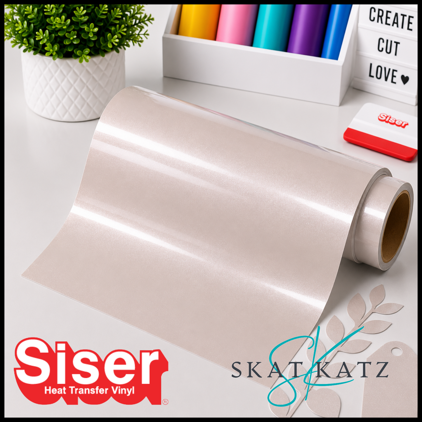 SISER EasyWeed® Heat Transfer Vinyl - ELECTRIC CHAMPAGNE