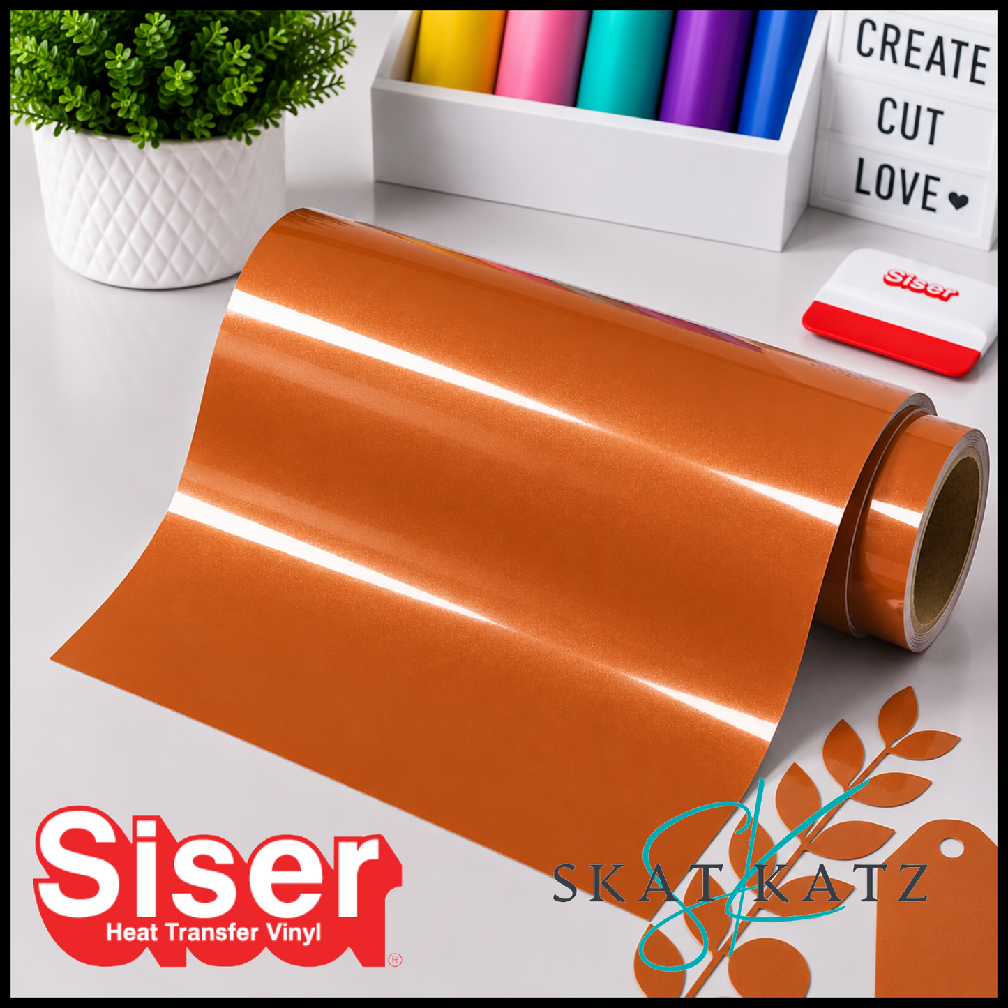 SISER EasyWeed® Heat Transfer Vinyl - ELECTRIC COPPER