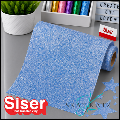 Siser® Heat Transfer Vinyl - Sparkle™ Cornflower Blue