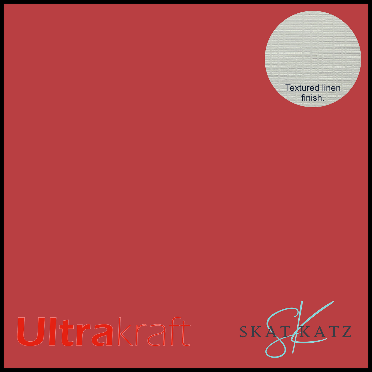 UltraKraft Premium Linen Textured Card Stock - Crimson