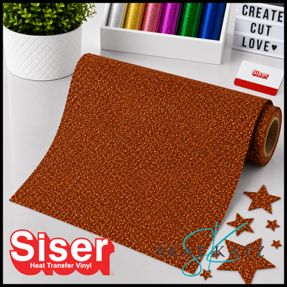 SISER® GLITTER Heat Transfer Vinyl - COPPER