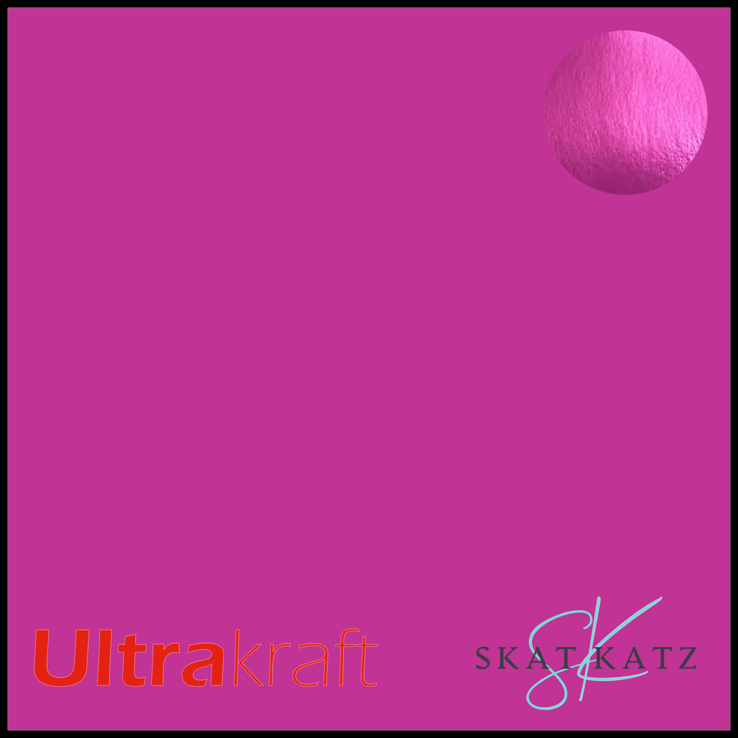 UltraKraft Premium Mirror Card 250gsm - Dark Pink