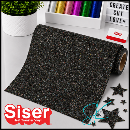 SISER® GLITTER Heat Transfer Vinyl - DARK WALNUT