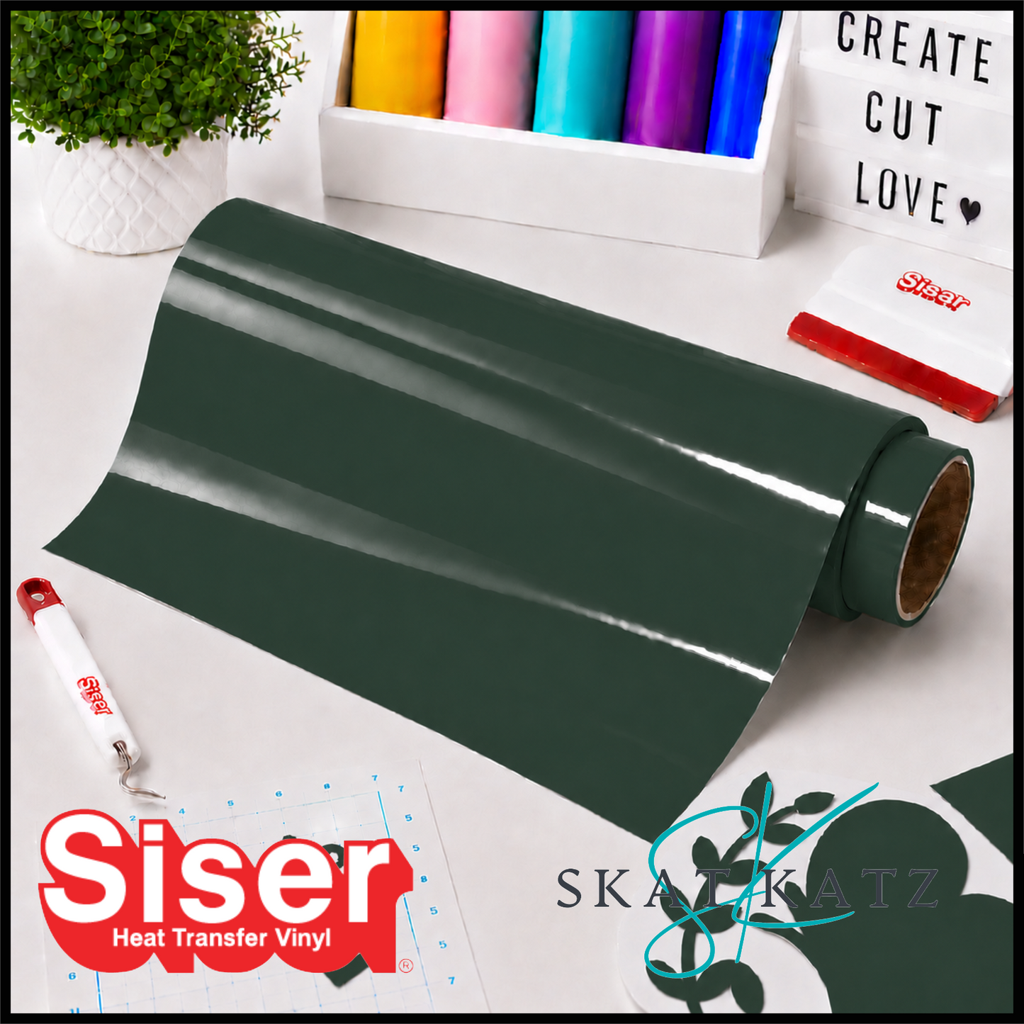 Siser PS EXTRA Heat Transfer Vinyl - Dark Green
