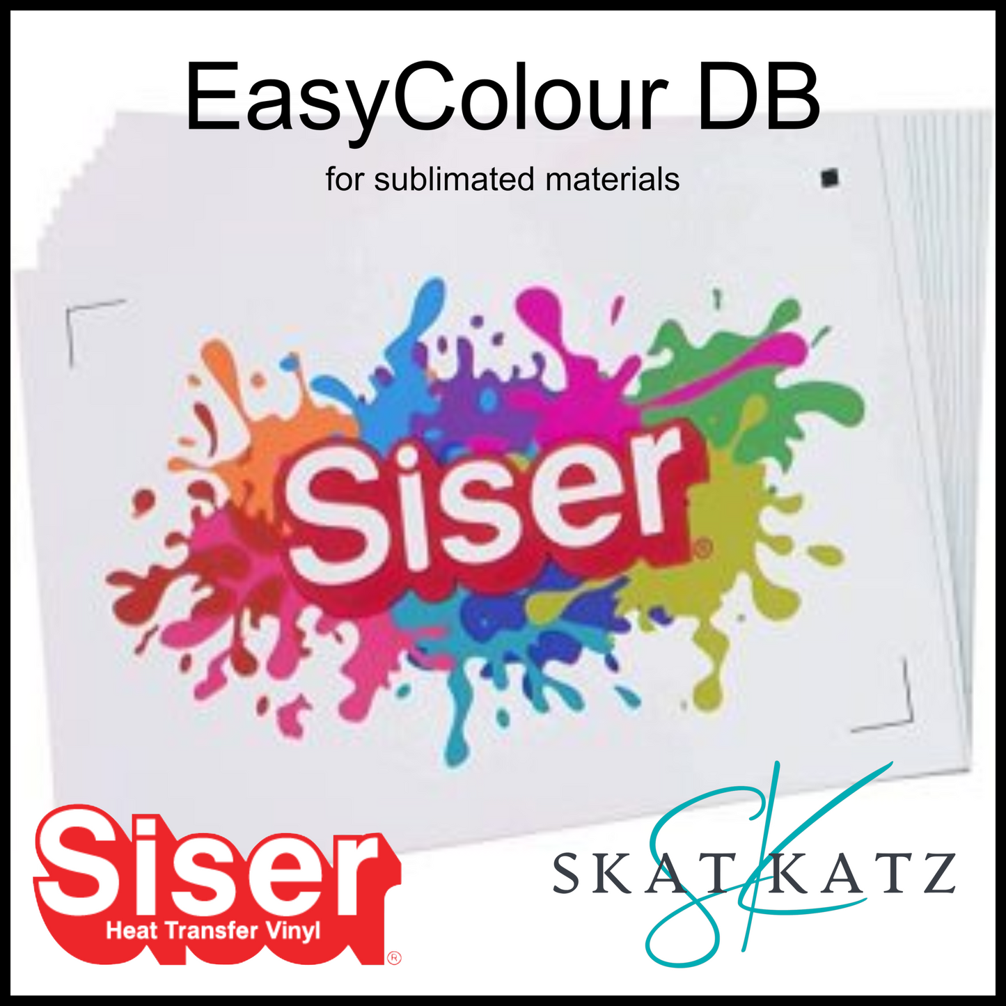 SISER® - EasyColor®DB - Printable Heat Transfer Vinyl for Sublimated Materials- A4
