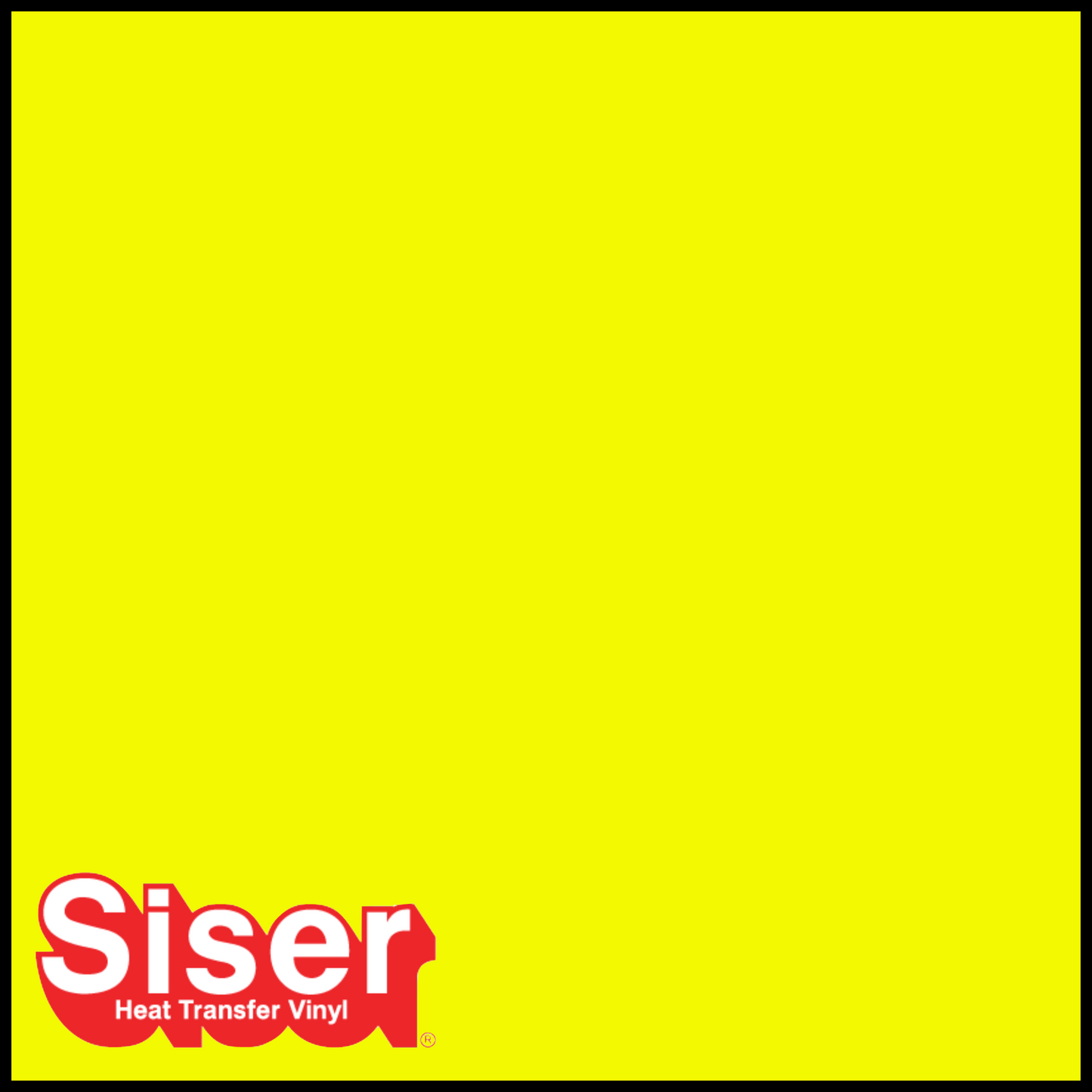 SISER Easy Glow® Heat Transfer Vinyl – Neon Yellow