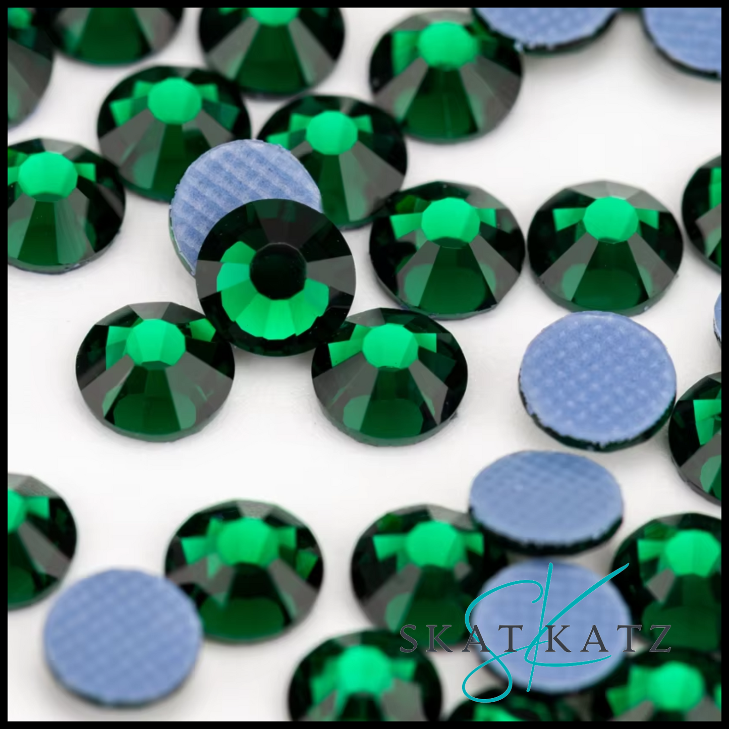 Hot Fix Strass Crystal Rhinestones - Emerald