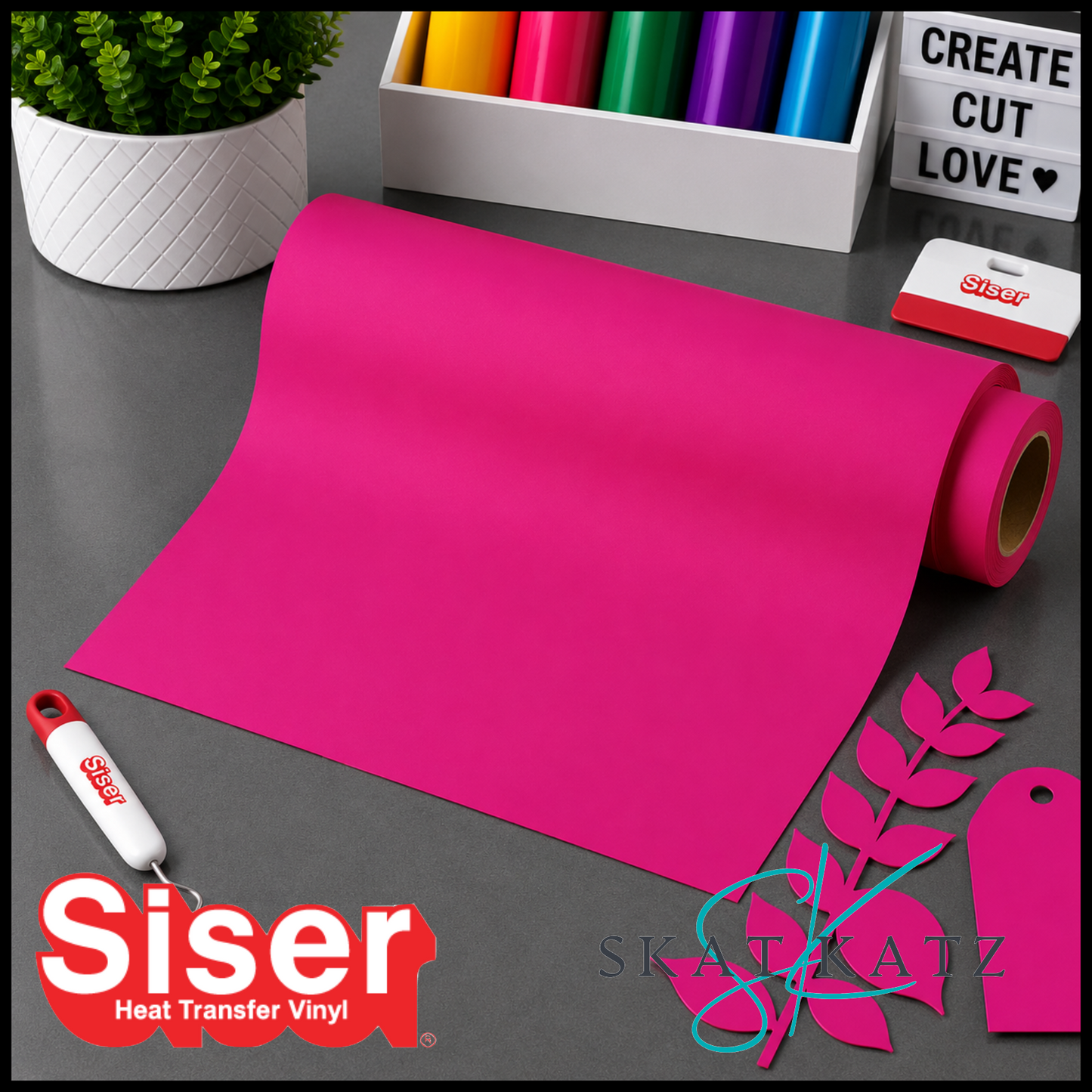 SISER EasyWeed® ECO STRETCH™ - FLUORESCENT PASSION PINK