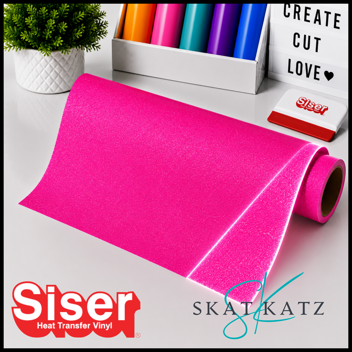 Siser® Heat Transfer Vinyl - REFLEX® Fluoro Pink