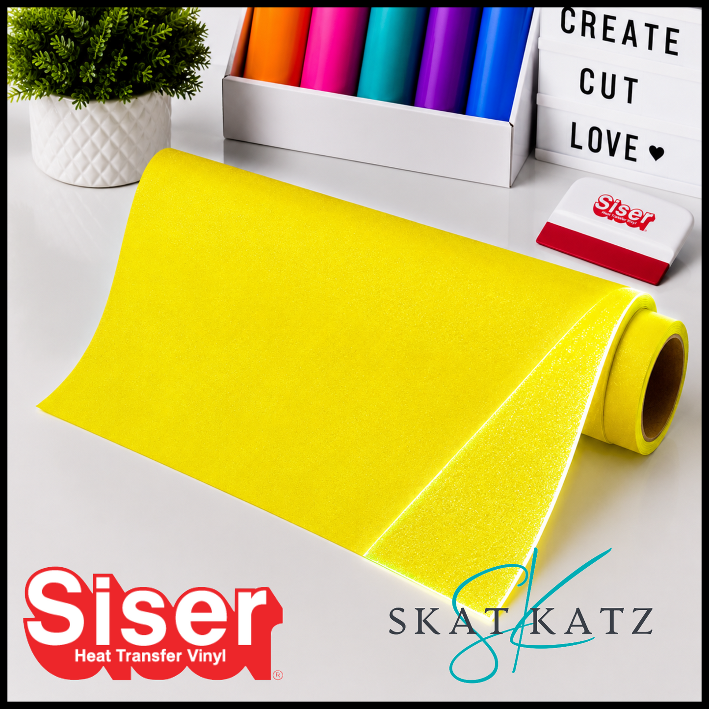Siser® Heat Transfer Vinyl - REFLEX® Fluoro Yellow