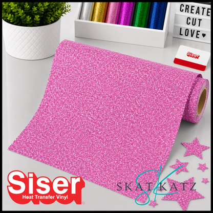 SISER® GLITTER Heat Transfer Vinyl - FLAMINGO