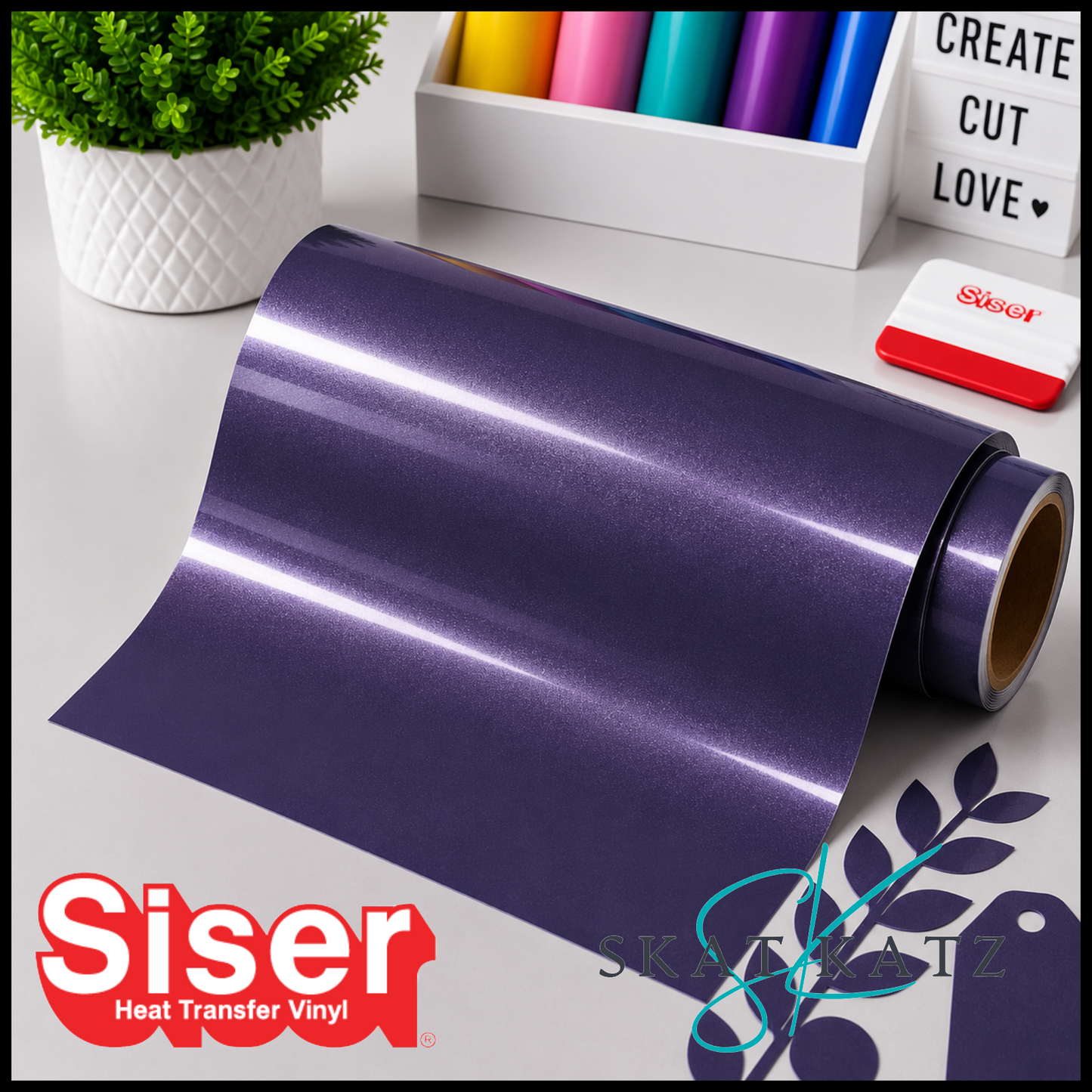 SISER EasyWeed® Heat Transfer Vinyl - ELECTRIC FROSTED BLUEBERRY