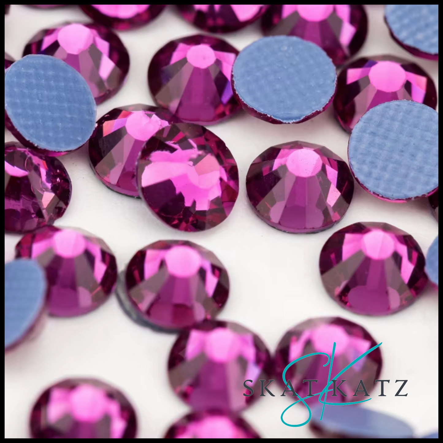 Hot Fix Strass Crystal Rhinestones - Fuchsia
