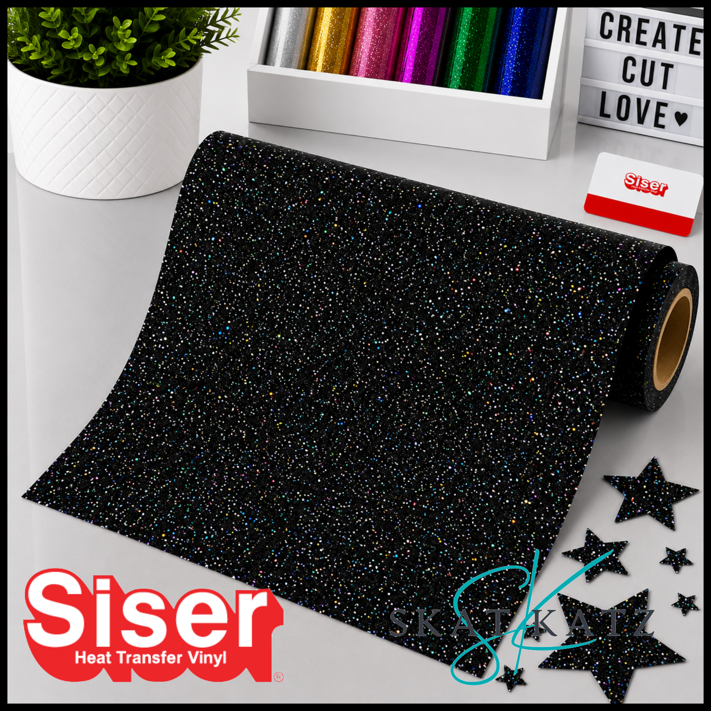 SISER® GLITTER Heat Transfer Vinyl - GALAXY