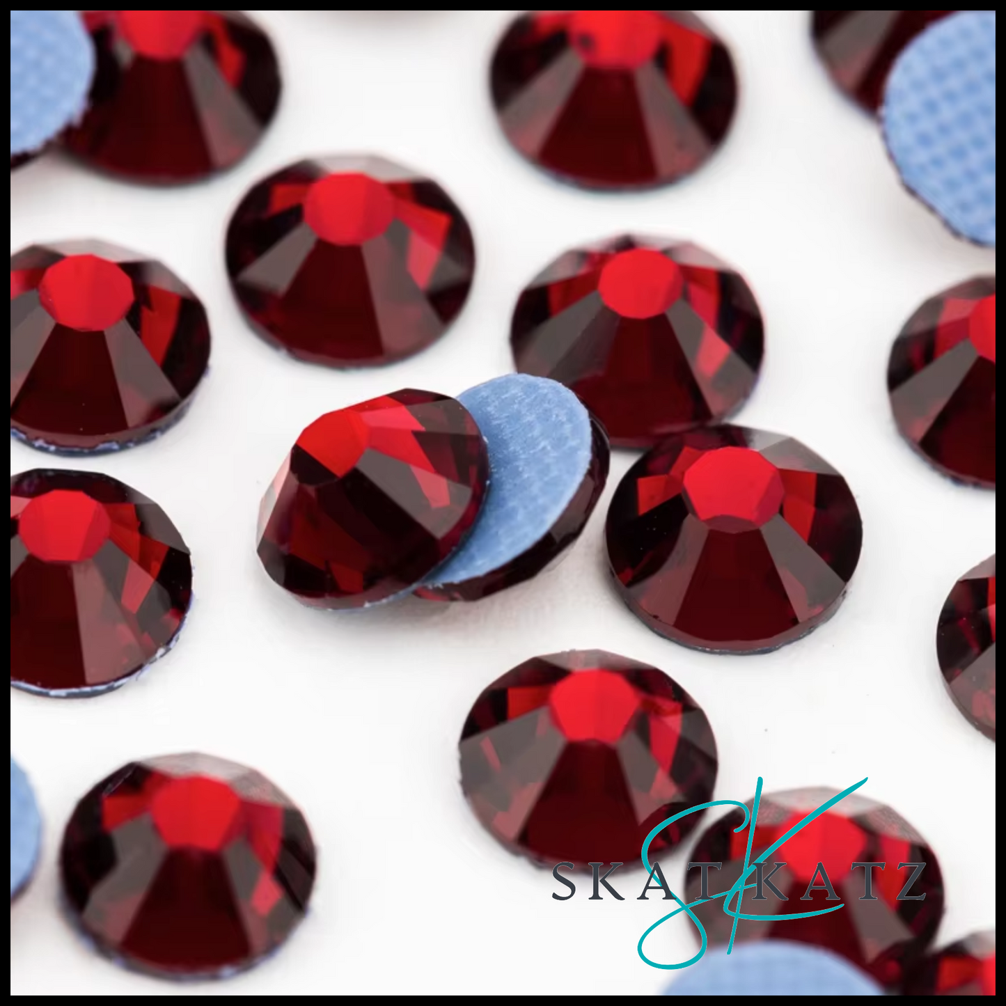 Hot Fix Strass Crystal Rhinestones - Garnet