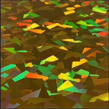 UltraFlex Heat Transfer Vinyl Flex Foil - Gold Crystal Holo