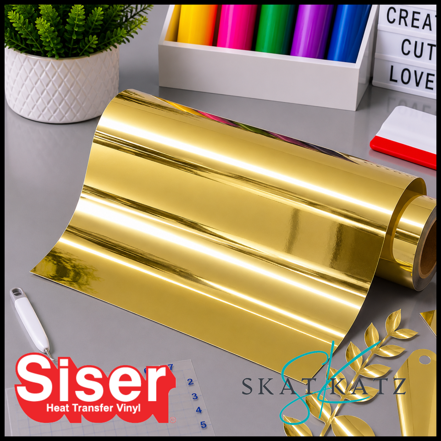 Siser Heat Transfer Vinyl - Metal Gold