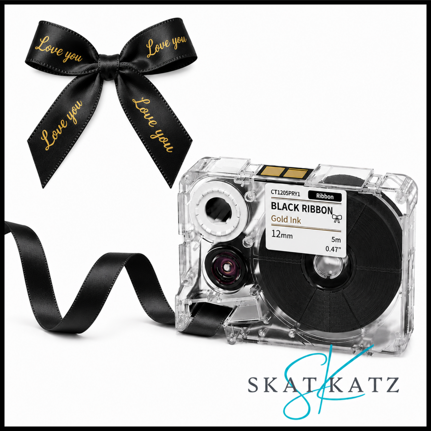 Phomemo Satin Ribbon Cartridge - Gold on Black