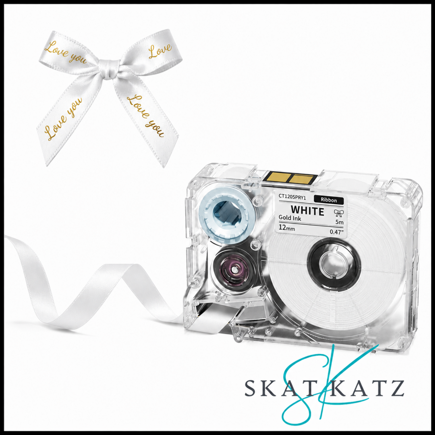 Phomemo Satin Ribbon Cartridge - Gold on White