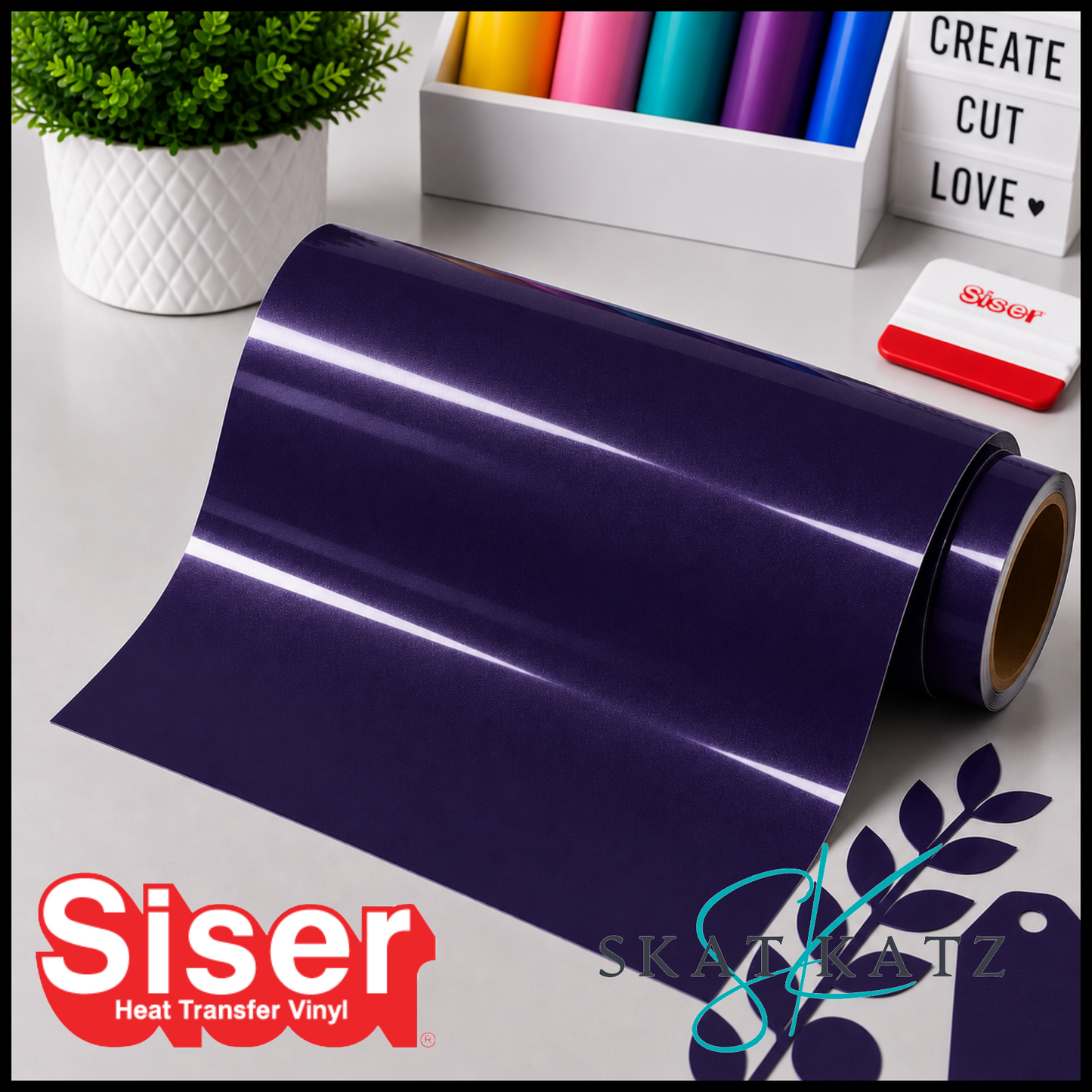 SISER EasyWeed® Heat Transfer Vinyl - ELECTRIC GRAPE