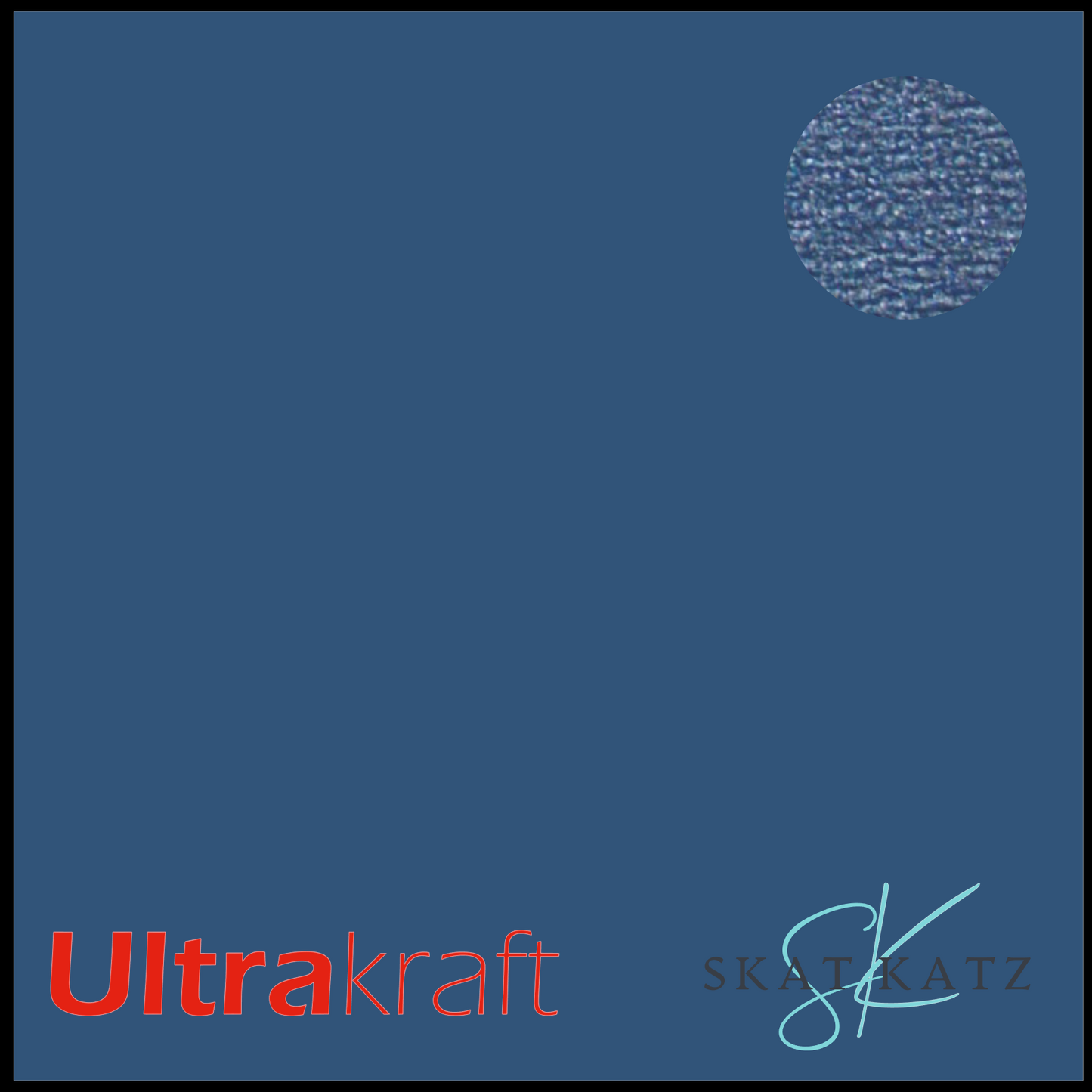 UltraKraft Premium Pearlised Textured Cardstock - Iced Blueberry