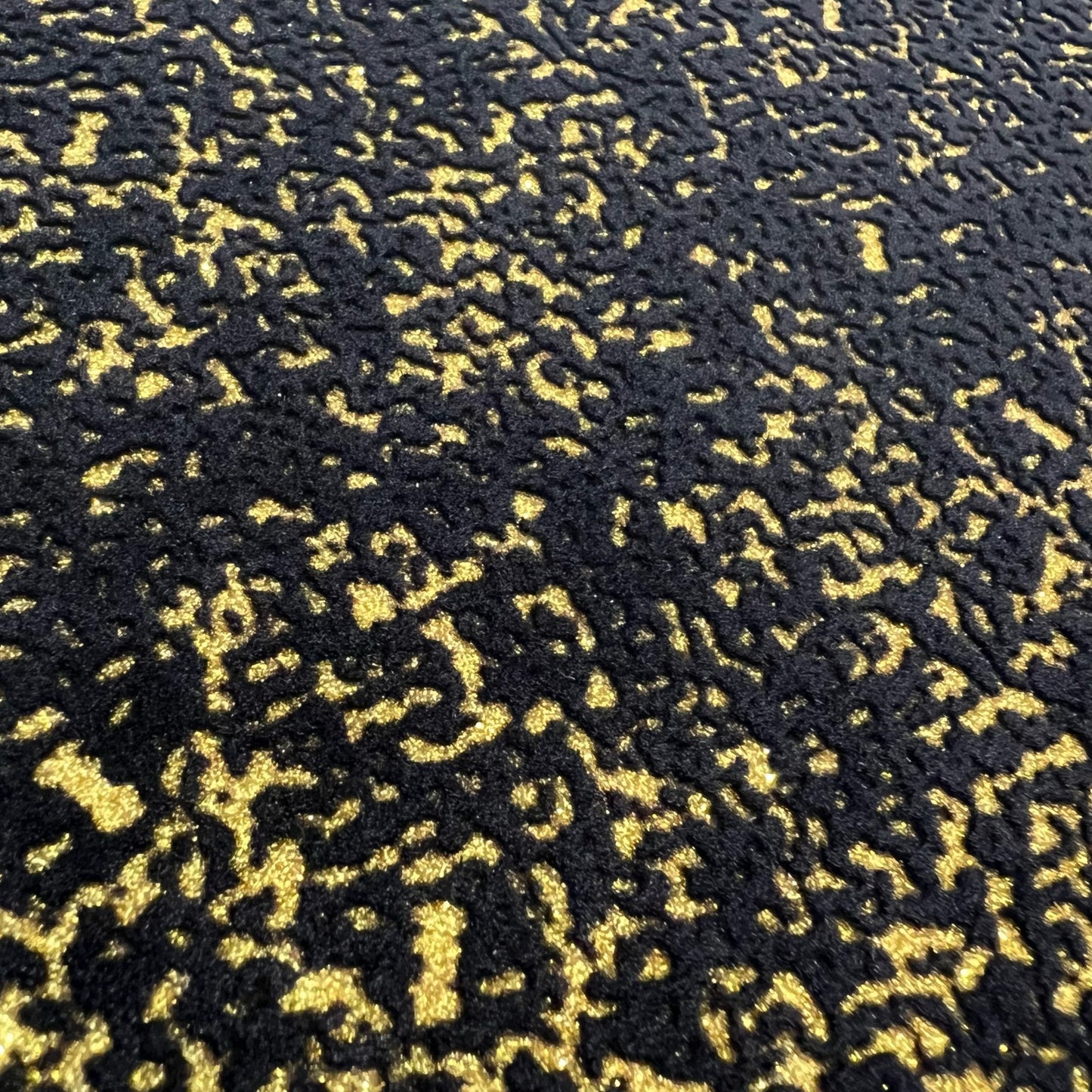 UltraFlex Heat Transfer Vinyl - Flock Black with Gold Glitter