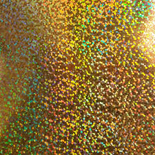 UltraFlex Heat Transfer Vinyl Flex Foil  - Small Holo Gold Speckles