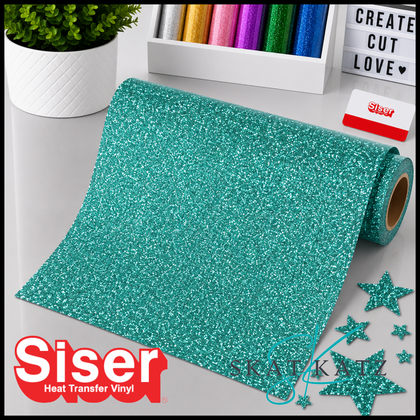 SISER® GLITTER Heat Transfer Vinyl - JADE