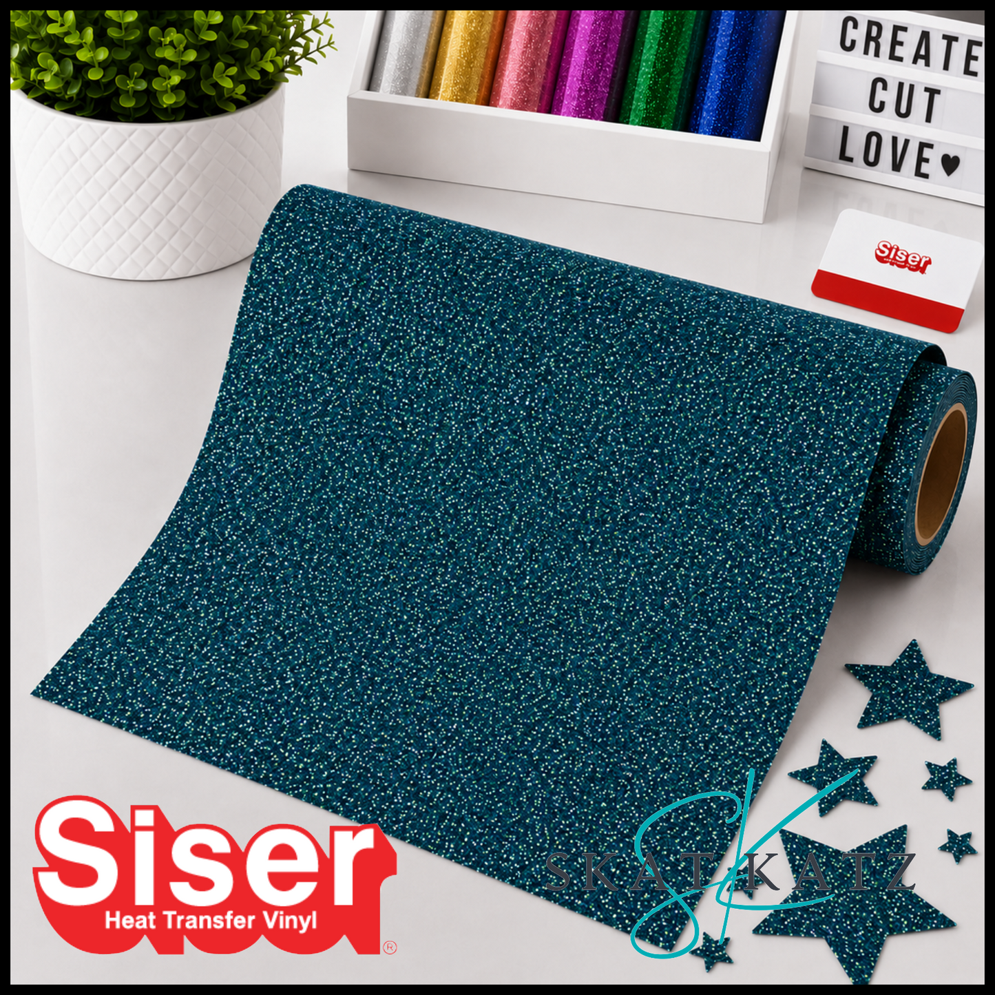 SISER® GLITTER Heat Transfer Vinyl - LAGOON
