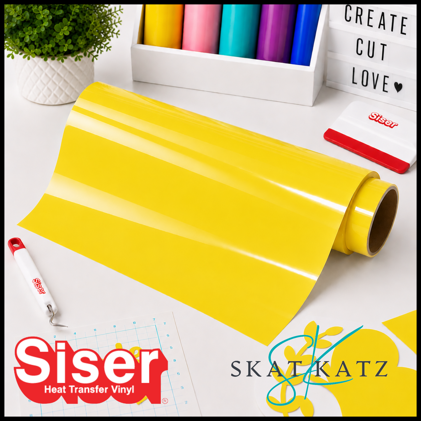 SISER®Heat Transfer Vinyl - Hi-5 LEMON