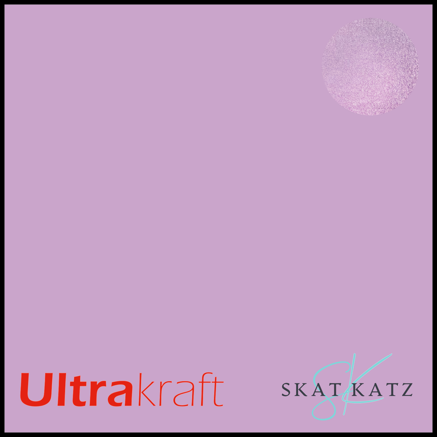 UltraKraft Premium Glitter Sticker Paper - Light Purple