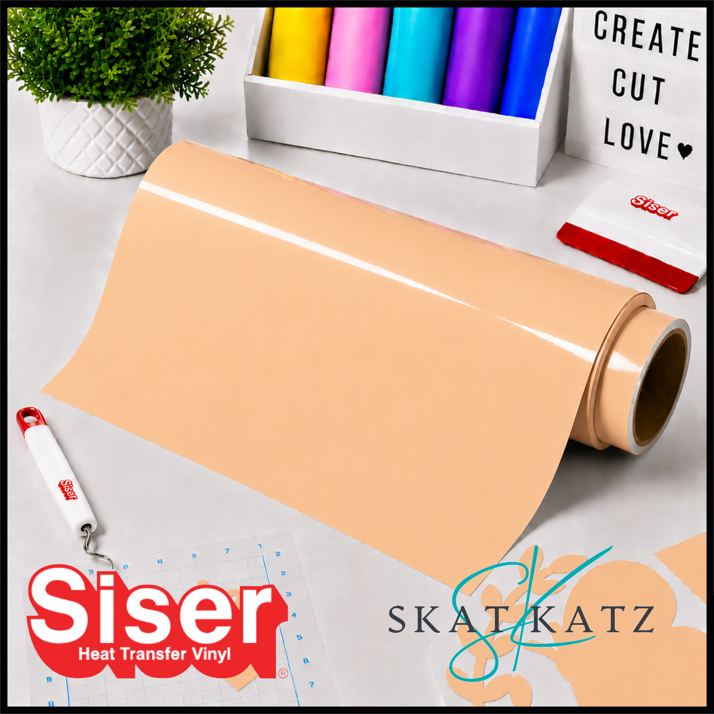 SISER EasyWeed® Heat Transfer Vinyl - LIGHT APRICOT
