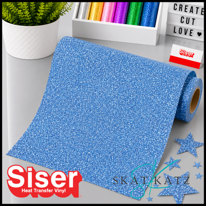 SISER® GLITTER Heat Transfer Vinyl - OLD BLUE