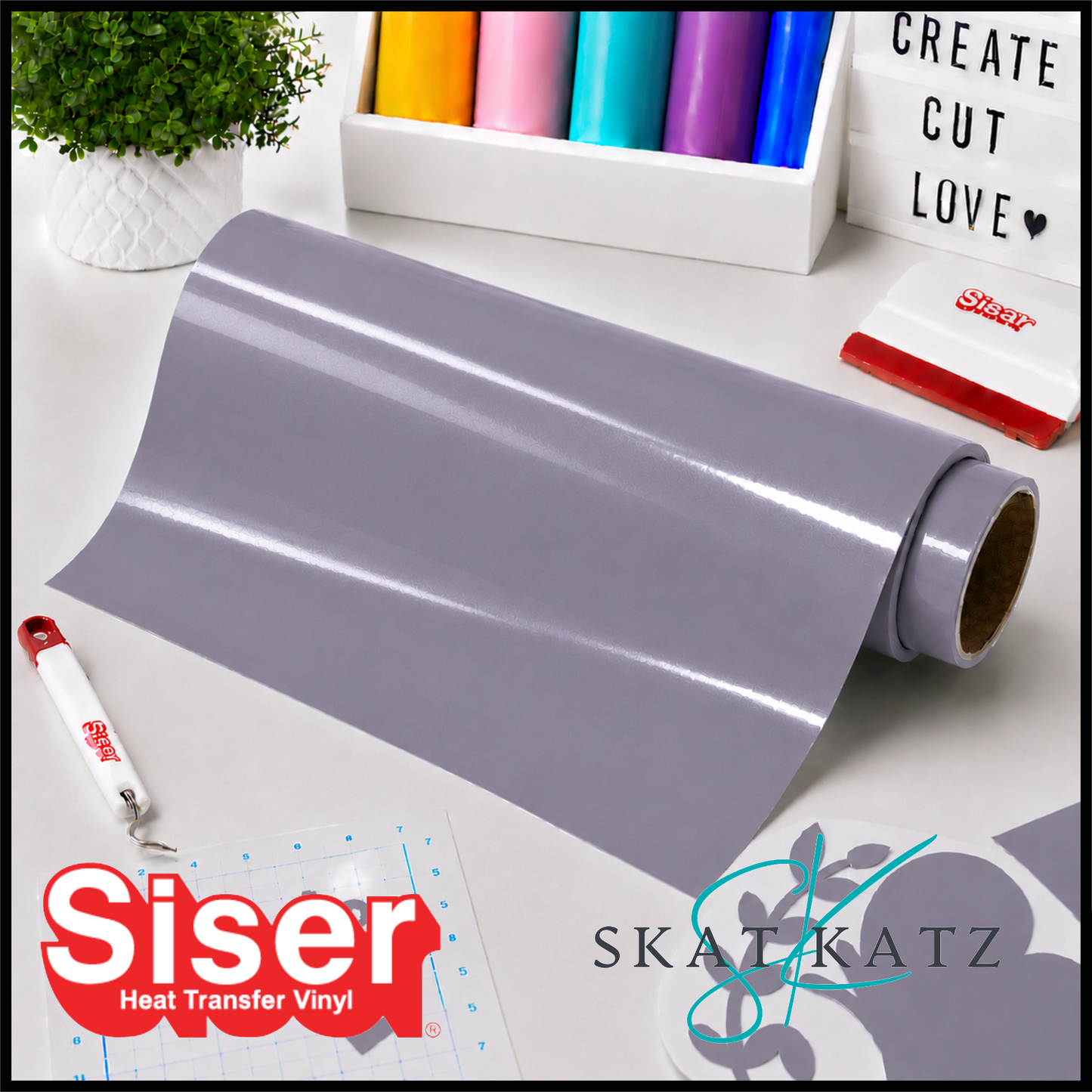 SISER EasyWeed® Heat Transfer Vinyl - LILAC GREY