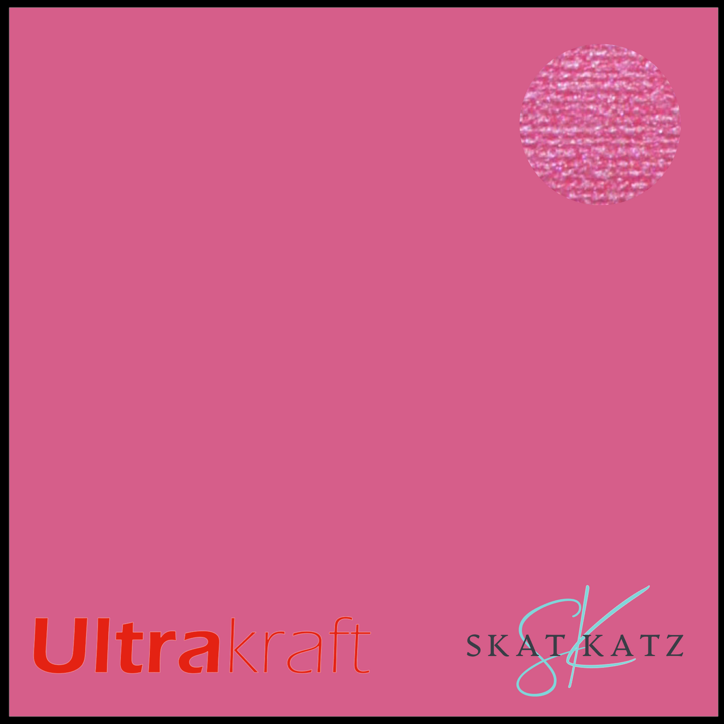 UltraKraft Premium Pearlised Textured Cardstock - Magenta Blush