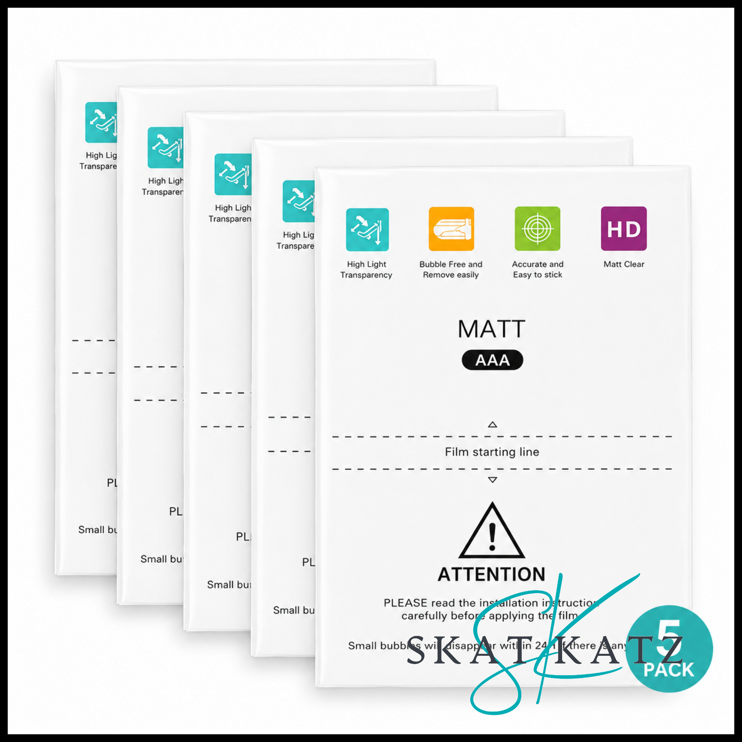 CP10 - TPU Phone Screen Protective Film - CLEAR MATTE
