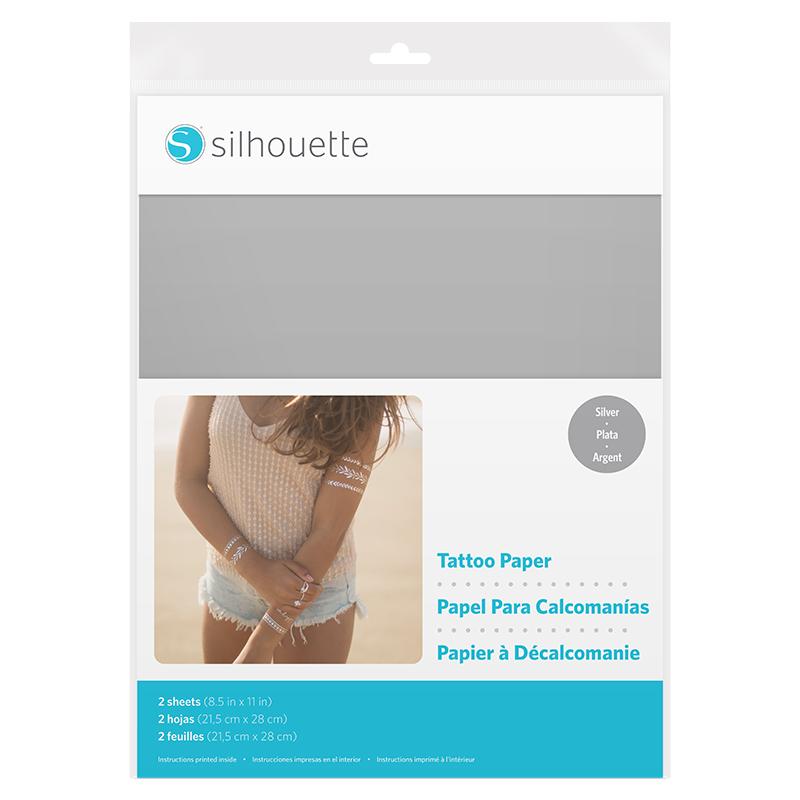Silhouette - Temporary Tattoo Paper - Silver