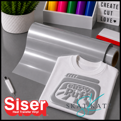 Siser EASY PUFF Heat Transfer Vinyl - Metallic Silver