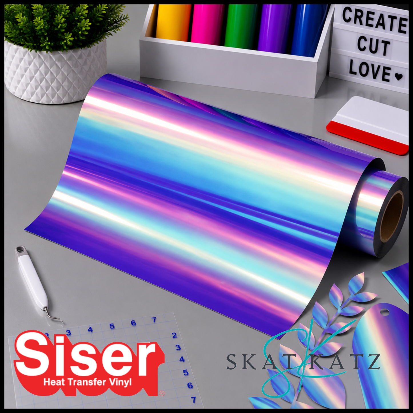 SISER® Heat Transfer Vinyl - Holographic Moonlight Pearl