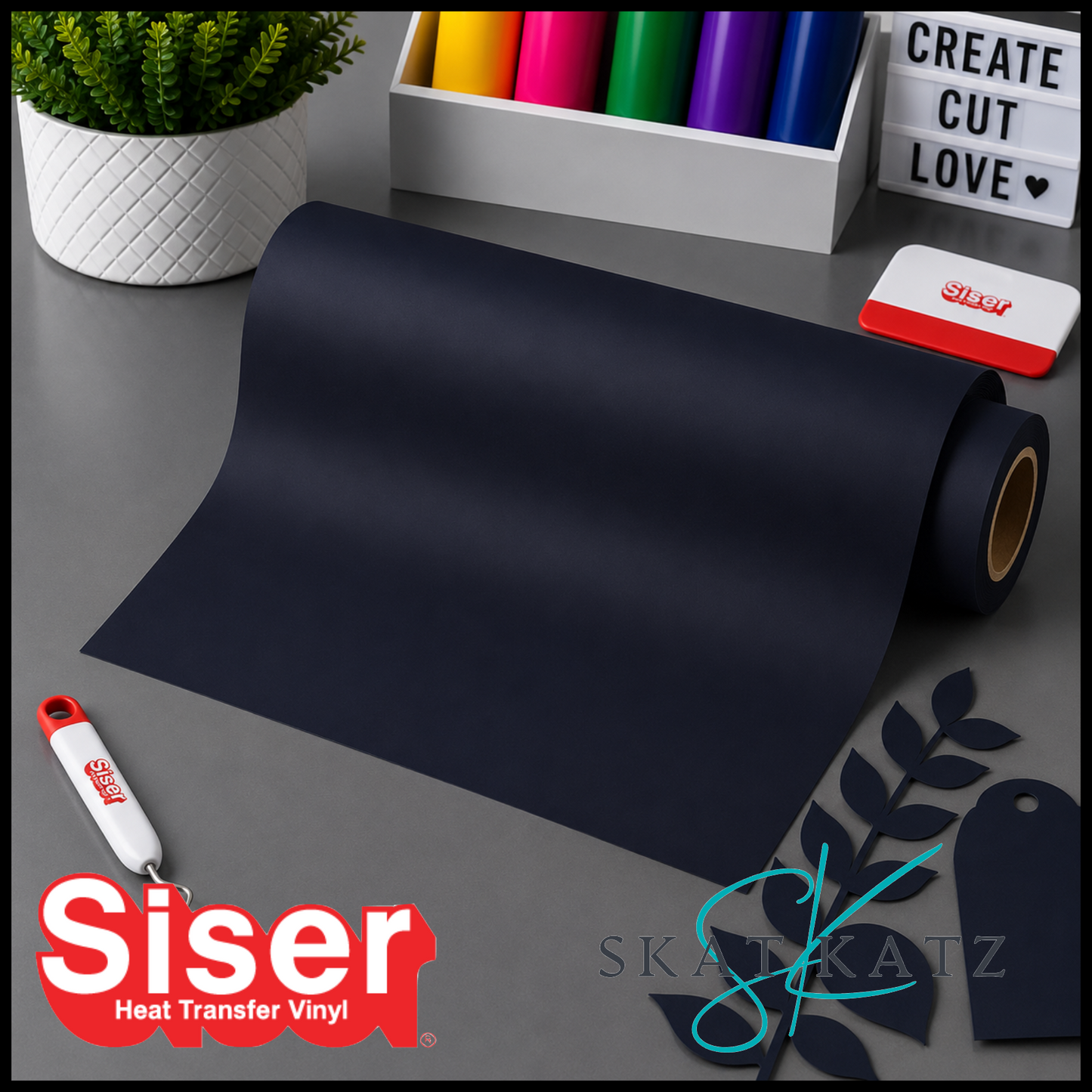 SISER EasyWeed® Heat Transfer Vinyl – NAVY MATTE